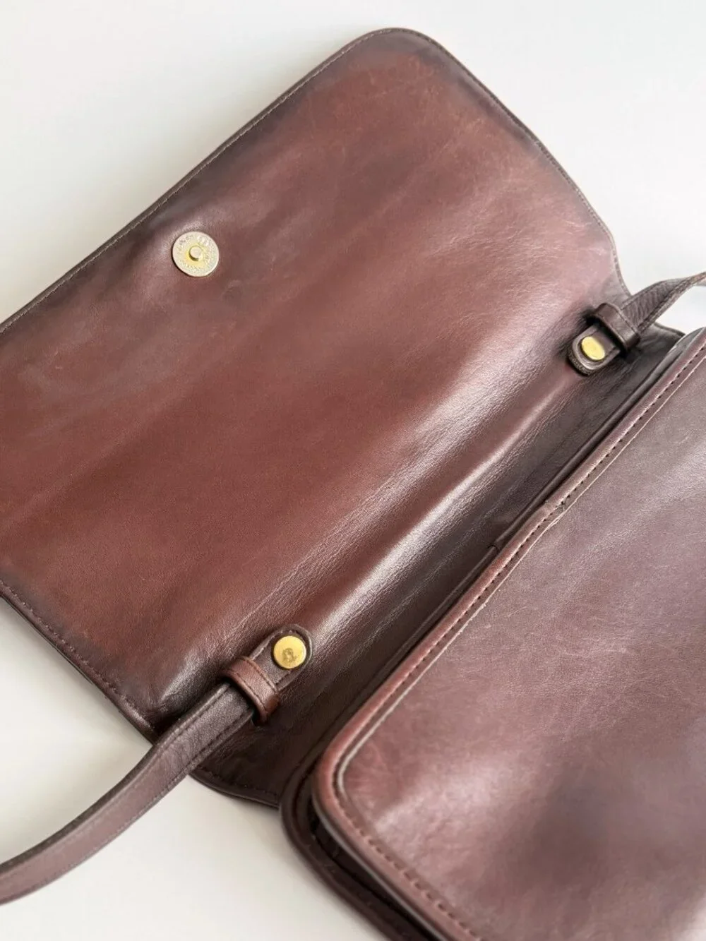 Vintage Coach 9091 Tribeca Convertible Clutch USA Mahogany Shoulder Crossbody 19